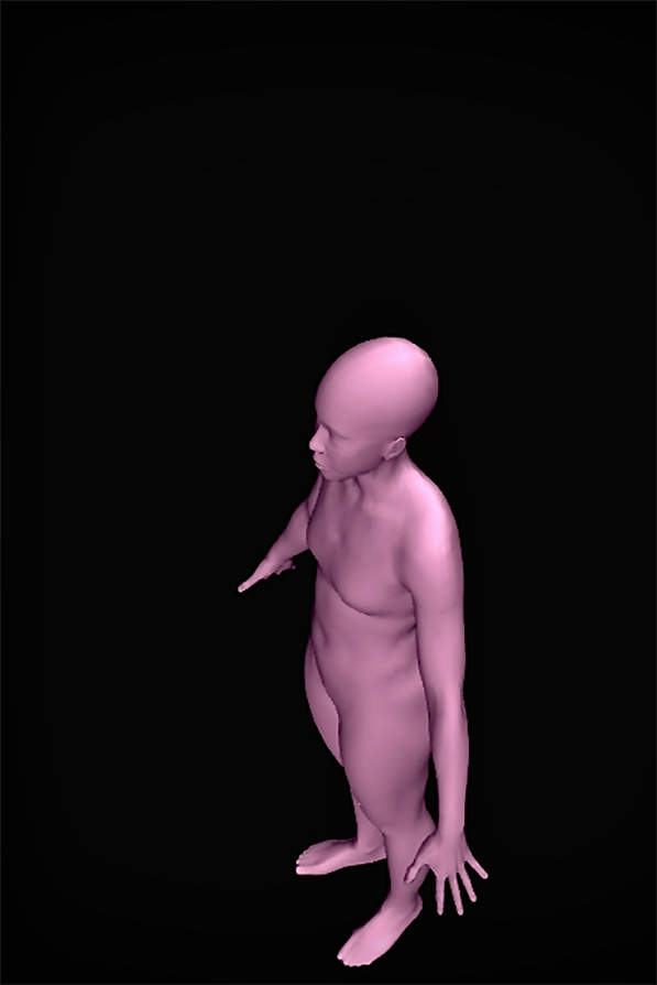 Reconocimiento de las proporciones reales de mi cuerpo, 2020. Políptico. Captura de pantalla del sitio https://bodyvisualizer.com